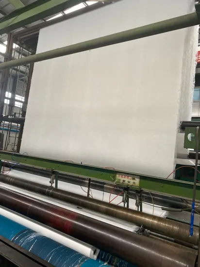 濾過、隔離、補強用のポリエステル/ポリプロピレンフィラメントスパンボンド不織布ジオテキスタイル